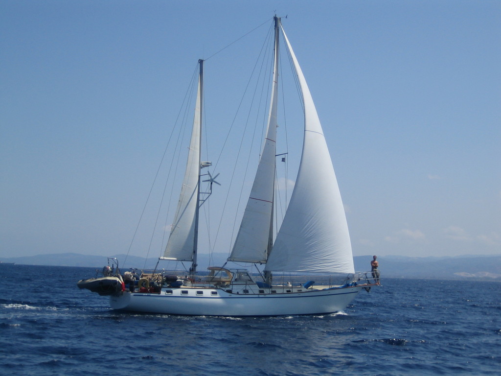 Mikado sailboat