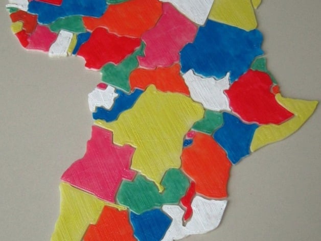 Africa map puzzle