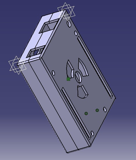 Arduino Uno Case holder rail DIN TH35