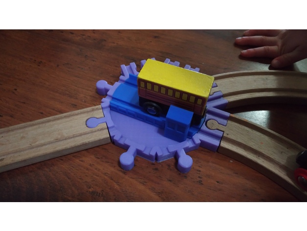 Turntable for Brio and Other Wooden Train Tracks