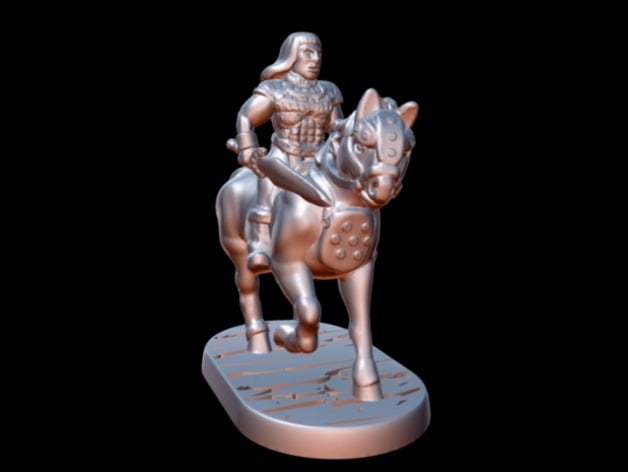 Image of Barbarian Horseman (15mm scale)