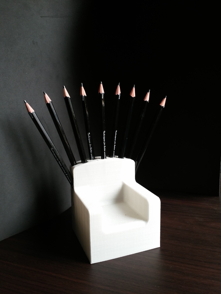 The pencil throne