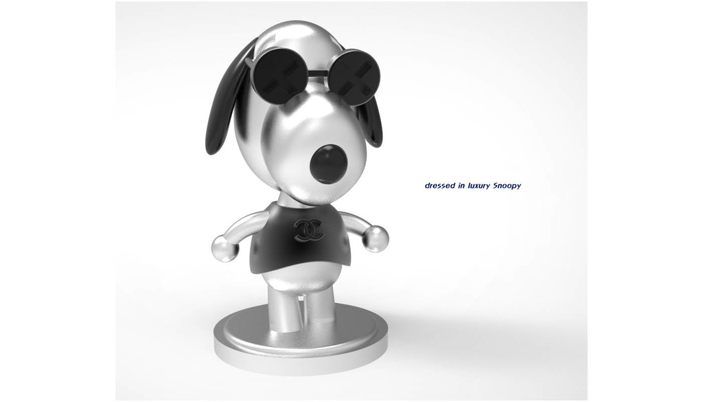 Dressed in luxury Snoopy Miniature toy