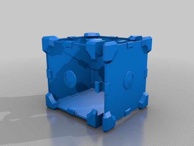 Companion Cube Enclosure Parts