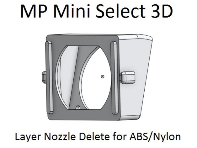 MP Mini Select 3D ABS & Nylon Fan Shroud