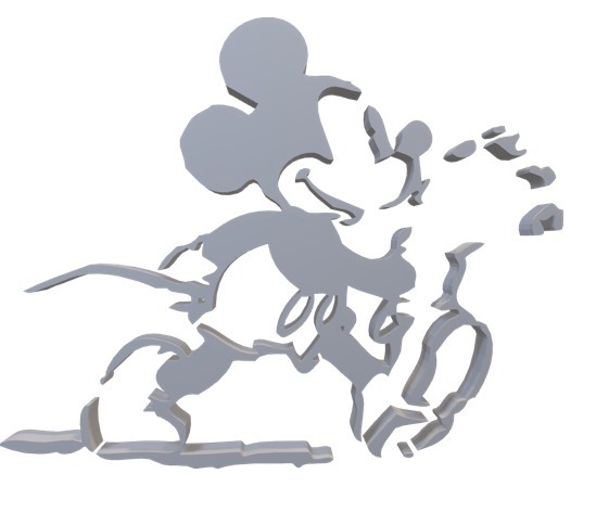 mickey mouse drawing in poor quality
