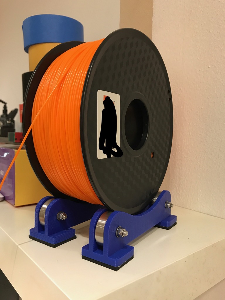 3D Printing Filament Spool Holder with Ball Bearings