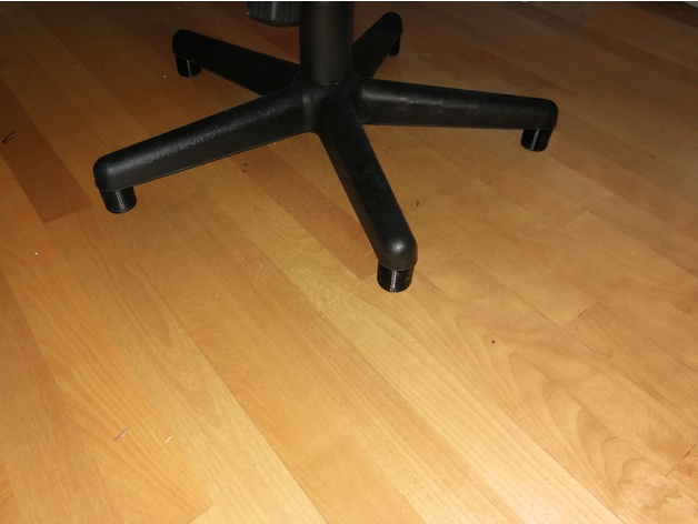 Caster-replacement slippers for office chair