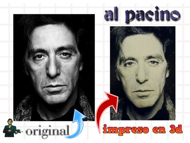 Dibujo 3D Al Pacino