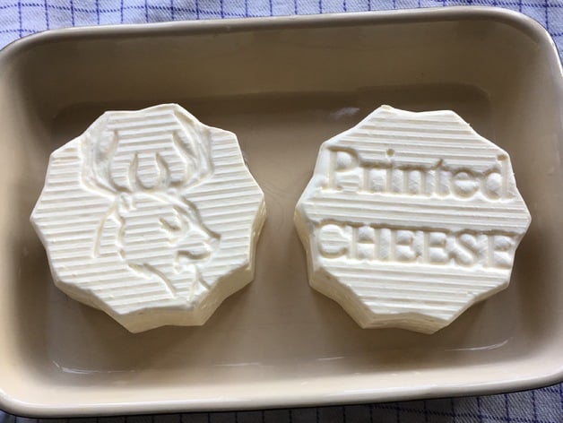 Cheese Mold, Flipable with strainer and print