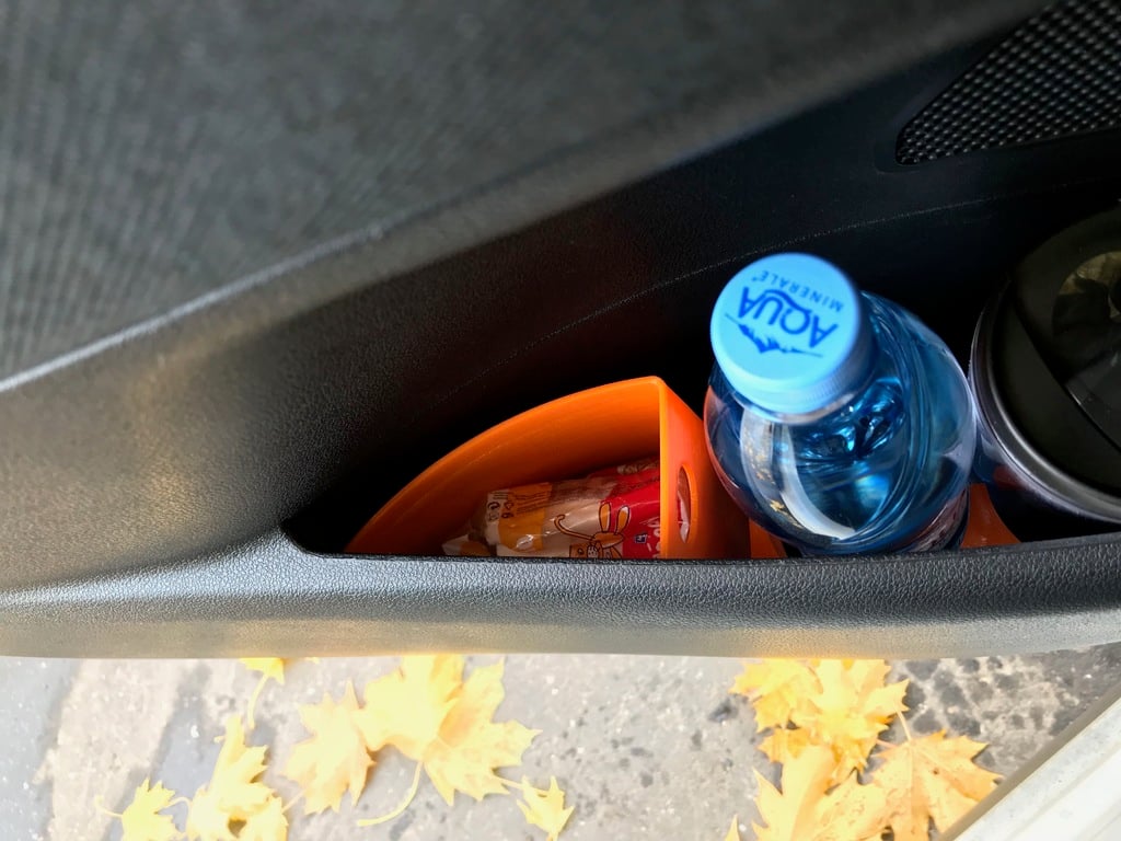 Car door trash can