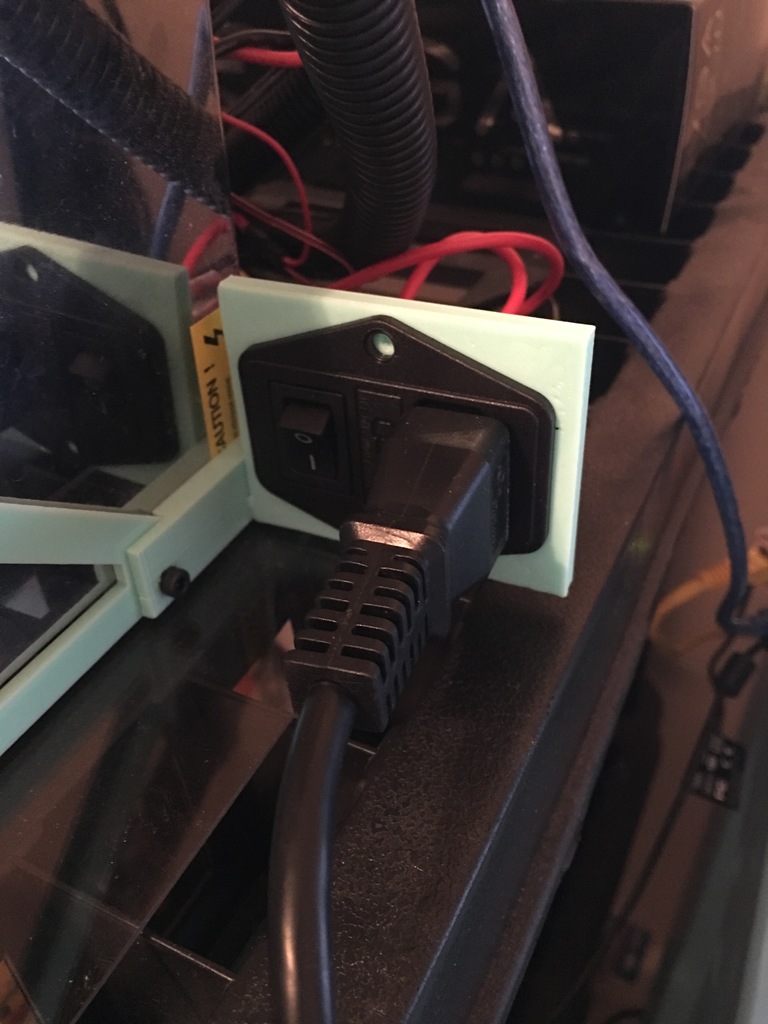 I3 Ramps Mount Power switch/plug holder