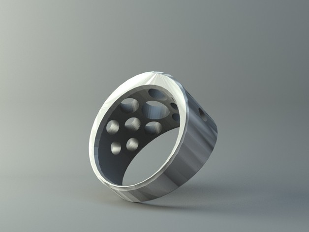 Ring - Bevelled cylinder - holes