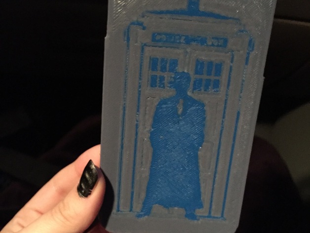 Doctor Who Iphone 6 case - dual extrusion