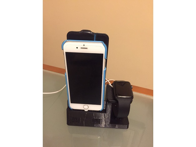 Dual stand for iPhone and Apple Watch