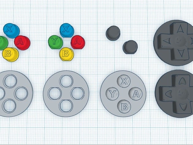 PiGRRL 2 Enhanced Buttons (ABXY/Action, D-Pad)