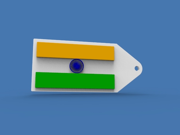 3DShilp Independence Day Special - Indian Flag Keychain