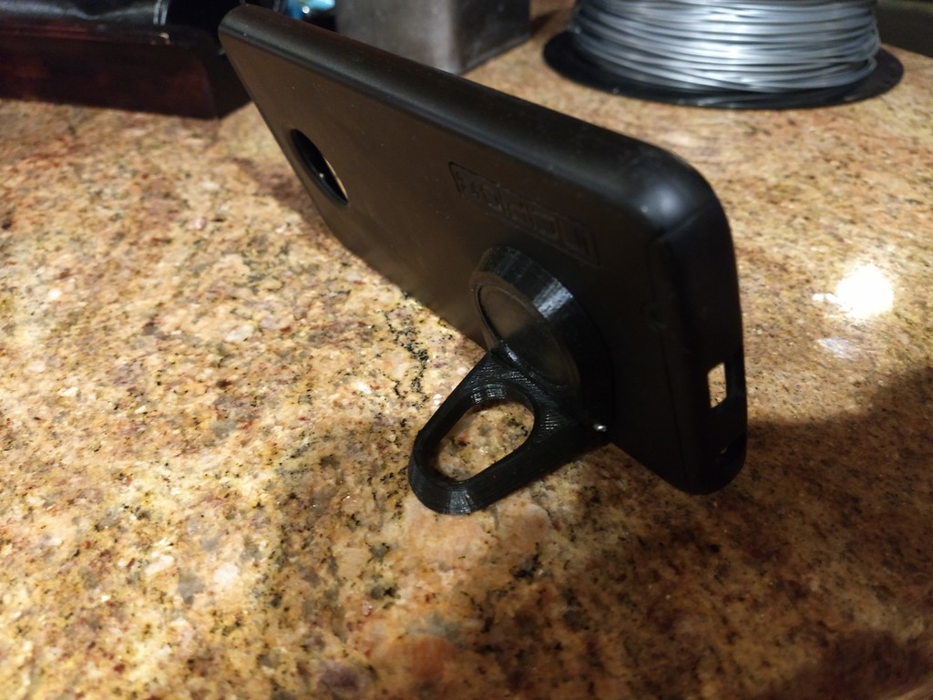 Smartphone swivel kick stand and finger ring