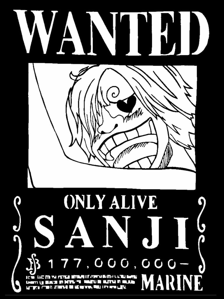 Wanted Poster Sanji