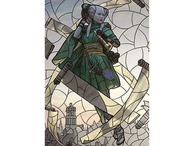 Tamiyo Collector Of Tales Stained Glass Litho