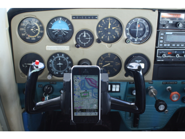 Iphone Yoke Mount for Cessna 150