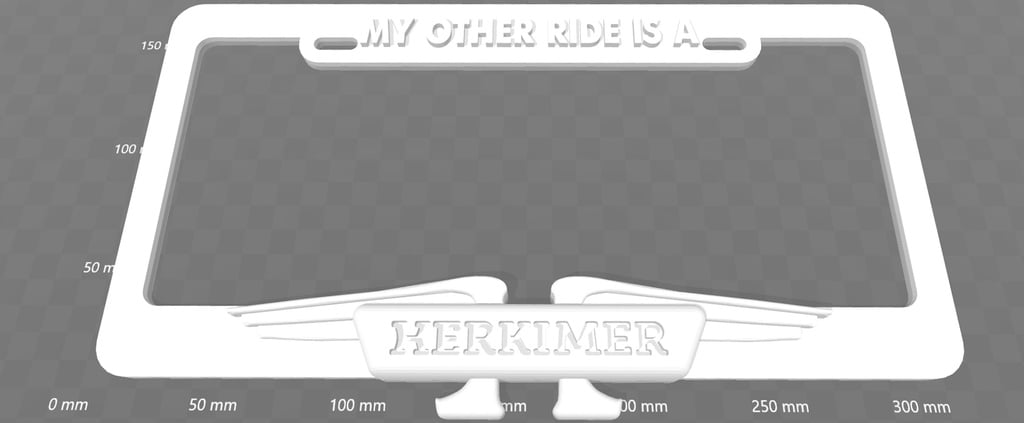My Other Ride Is A Herkimer License Plate Frame, Mystery Men
