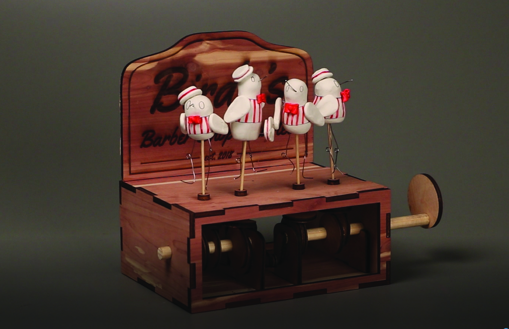 Birdy's Barber Shop Quartet Automaton