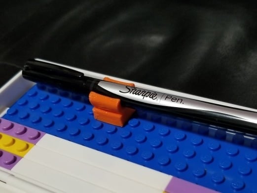 Lego Sharpie pen (10mm pen) clip