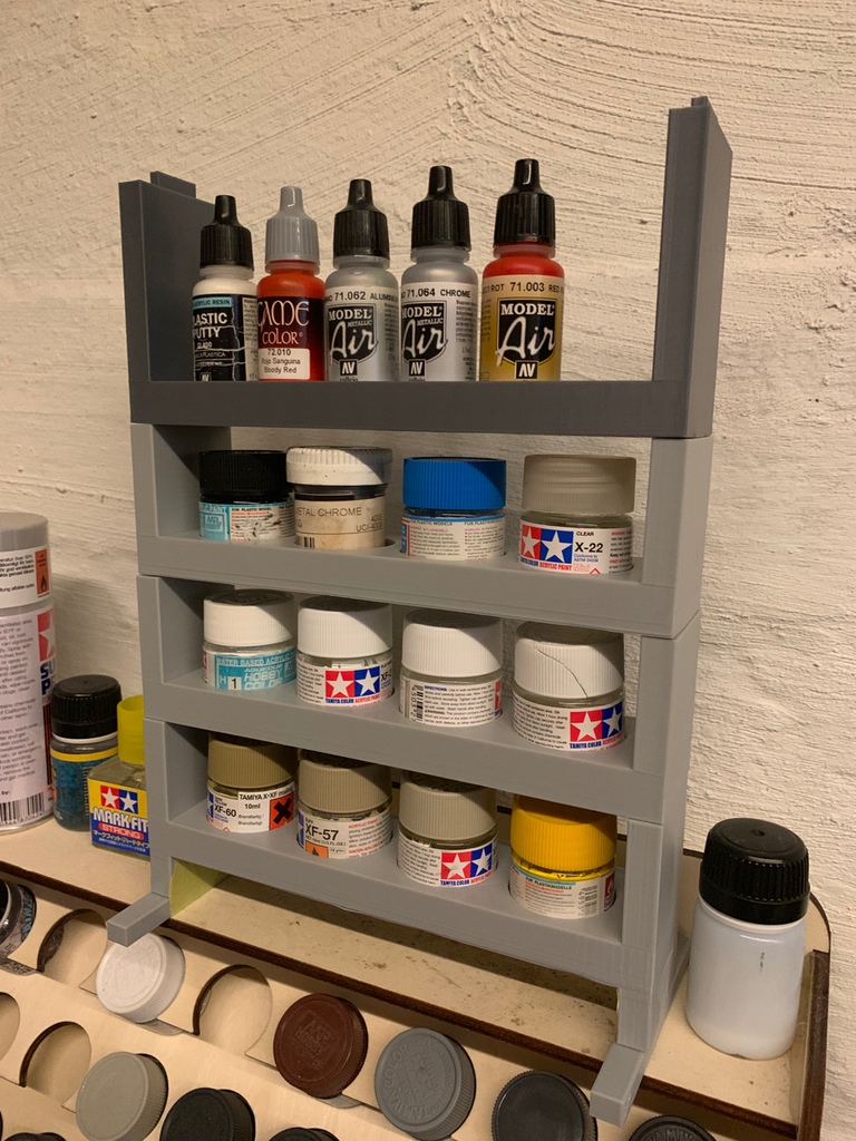 Hobby paint modular shelf