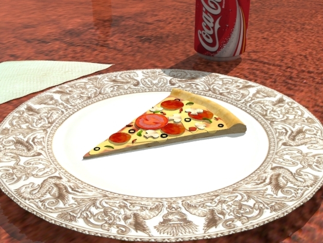 A nice tasty slice of pizza ! ~Intended as plastic model