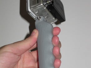 GoPro Handle, prints in one piece with no supports.