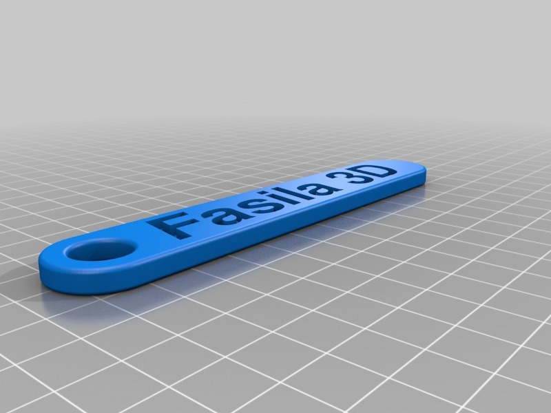 Fasila 3D Key Chain - Double rounded