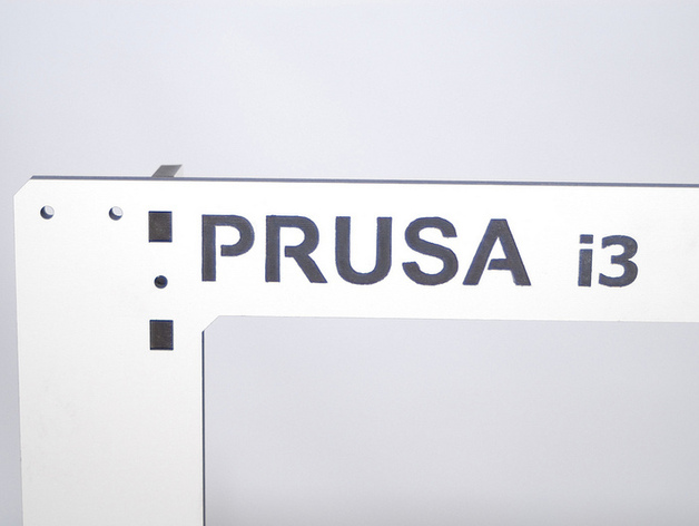 3D Printer Reprap Prusa I3 Frame Front Plate Laser Cut 8mm Melamine coated MDF