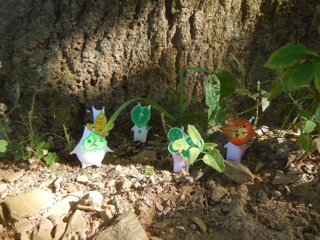 Koroks with textured faces