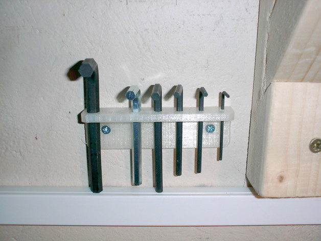 Parametric Allen key rack (metric)