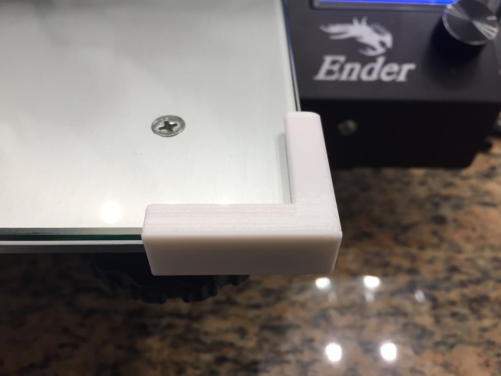Printer Bed Corner Clip
