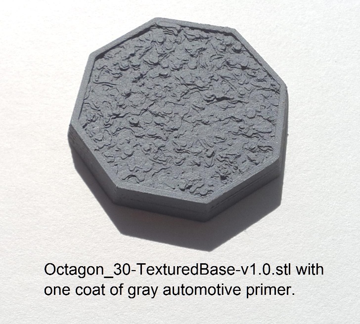 Octagonal Miniature Figure Bases (20 to 50mm widths)