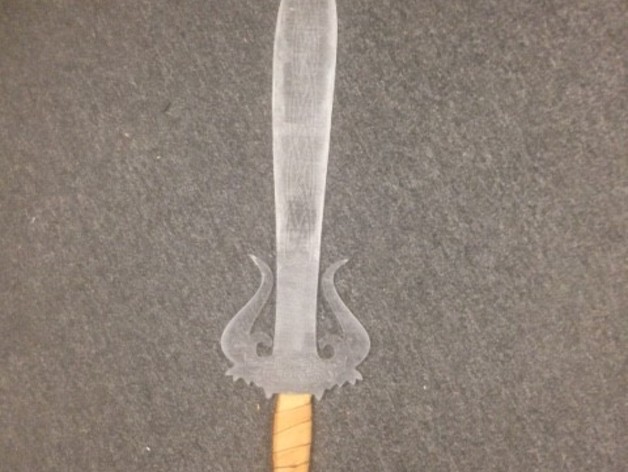 laser cut acrylic "Ice Sword"