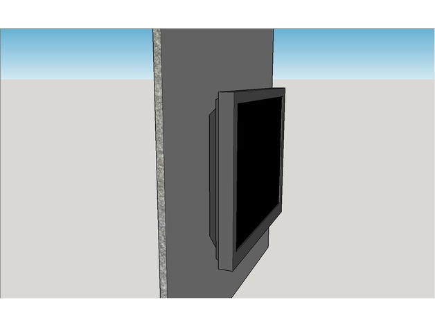 VESA 100 flush wall mount for drywall
