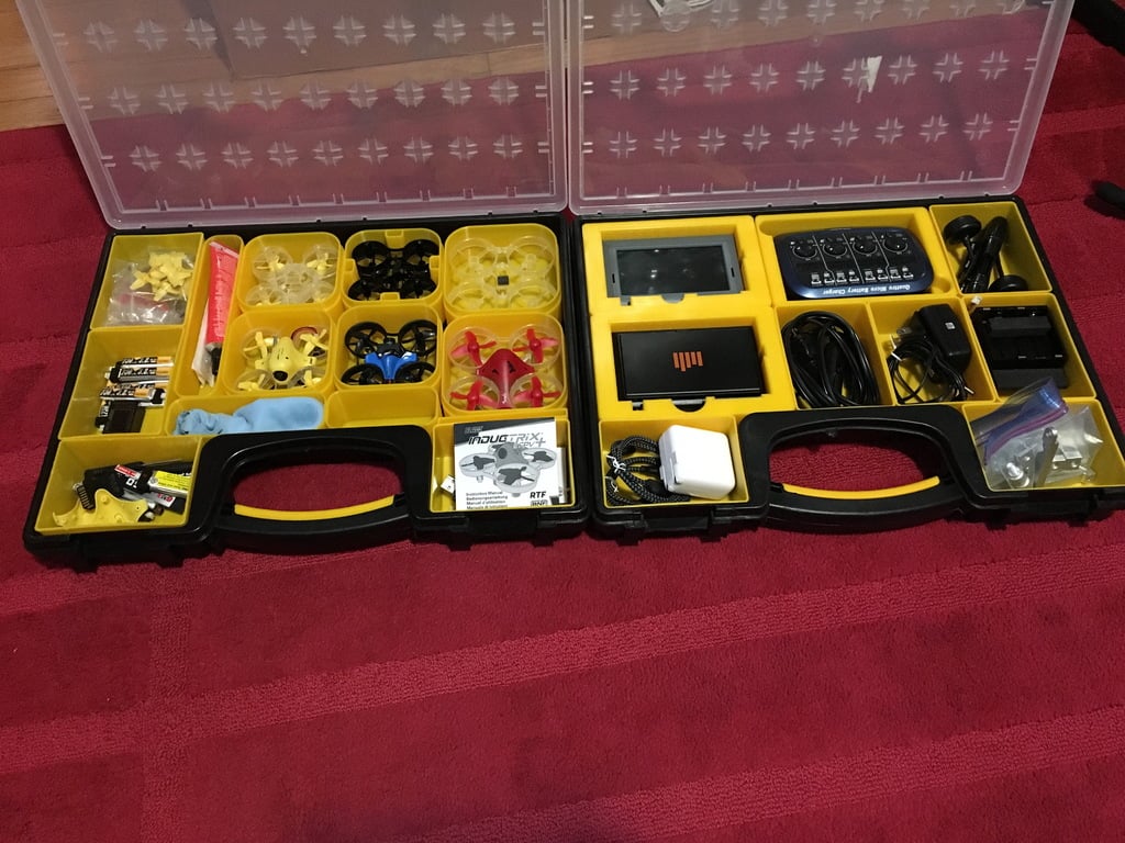 Blade Inductrix FPV, FPV Pro, FPV Plus Tiny Whoop, Spektrum Monitor, 1S Multi-charger Carrying Case