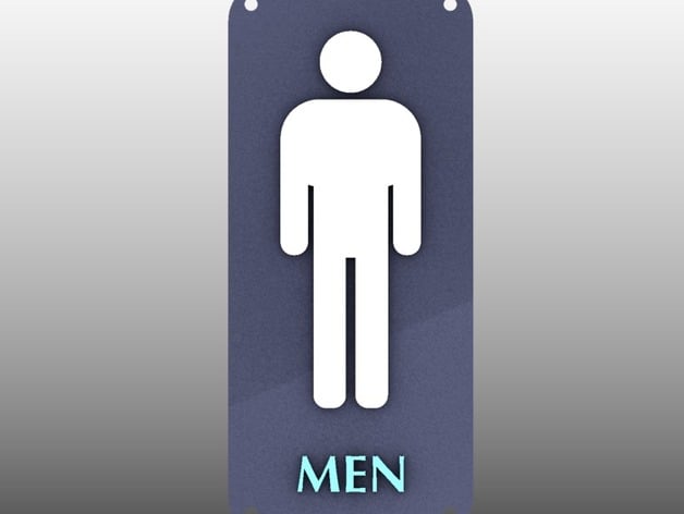 Toilet Sign: Men