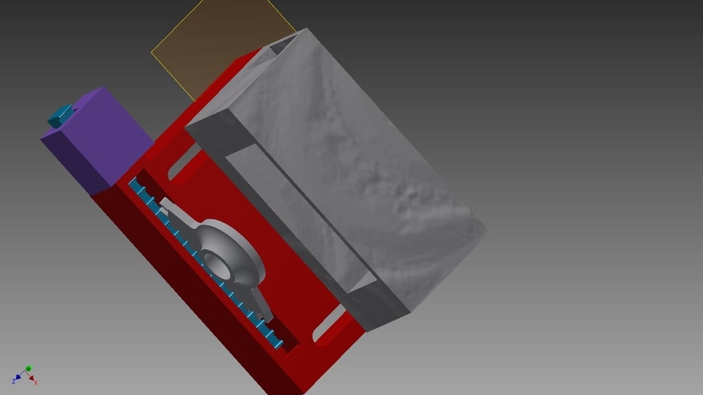 Servo controlled box latch