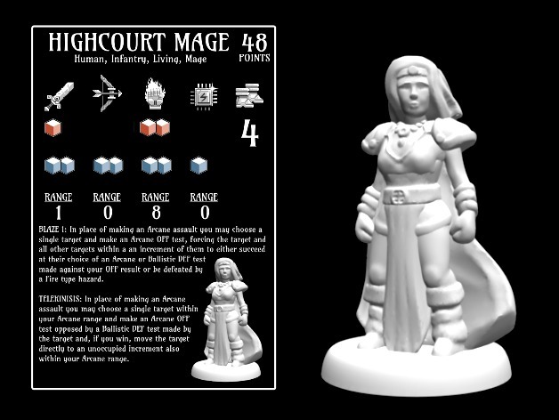 Image of Highcourt Mage (18mm scale)