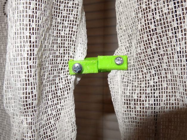 Curtain magnet holder