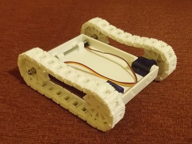 Caterpillar robot, tracks, tank (compatible with micro servo)
