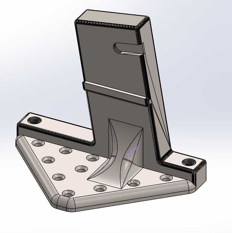 AR-15 vertical wall storage mount - Large Mount