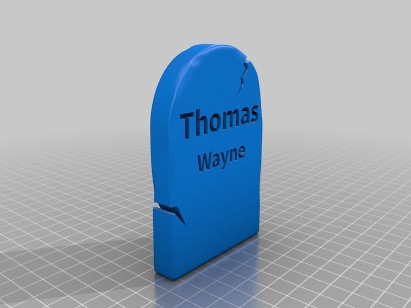 Custom Tombstone - Thomas Wayne