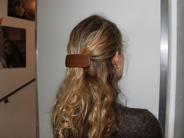 Barrette printed with Laywood