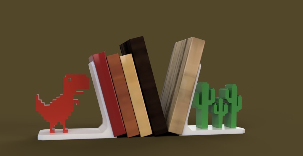 Bookstand / bookshelf / T-Rex / Nerdy