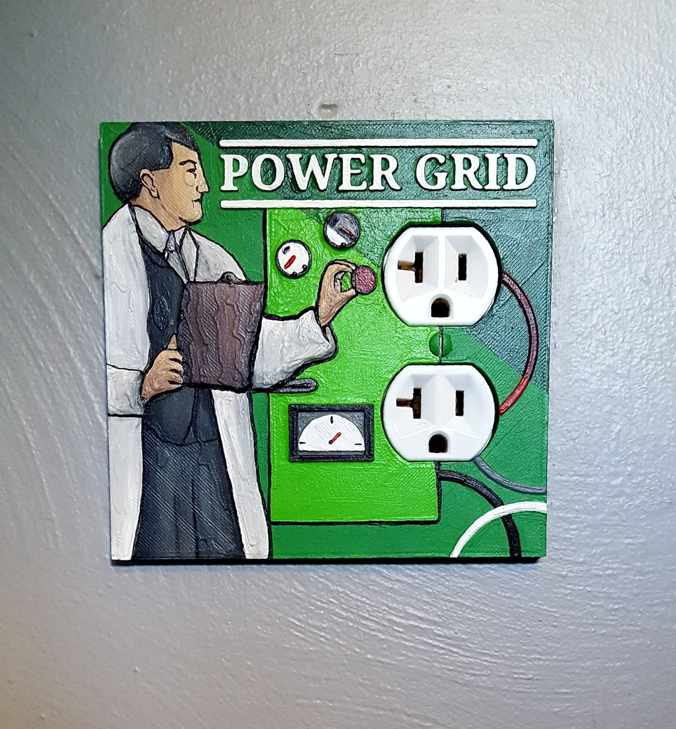 Power Grid Board Game Power Outlet Cover